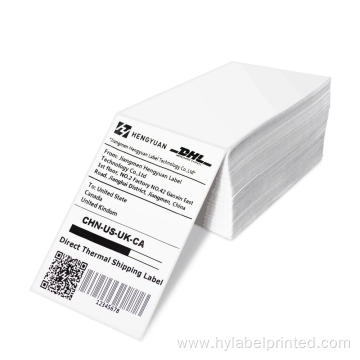 Fanfold 4x6 label direct thermal shipping labels